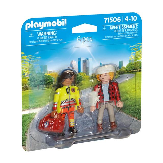 PLAYMOBIL 71506 Medic with Injured Person DuoPack GOODS M&S   