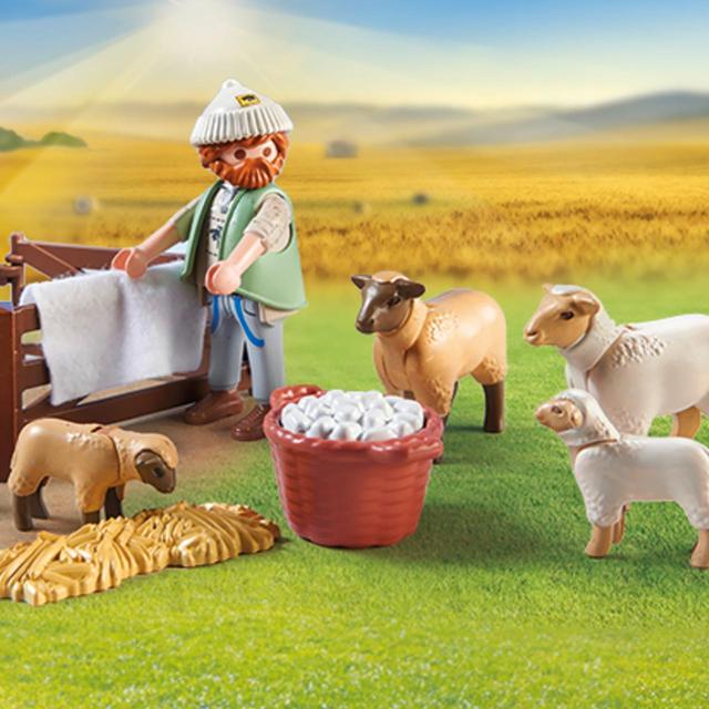 Playmobil  71444 Country Young Shepherd with Flock of Sheep