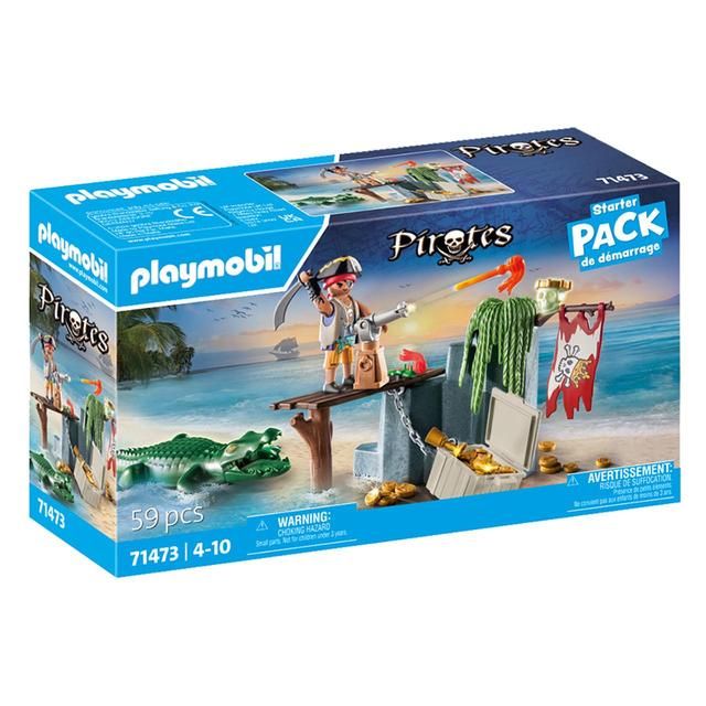 PLAYMOBIL 71473 Pirates Pirate with Alligator Starter Pack