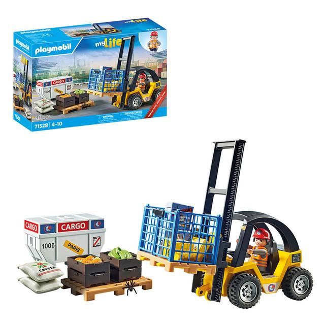 PLAYMOBIL 71528 My Life Forklift Truck with Cargo Promo Pack