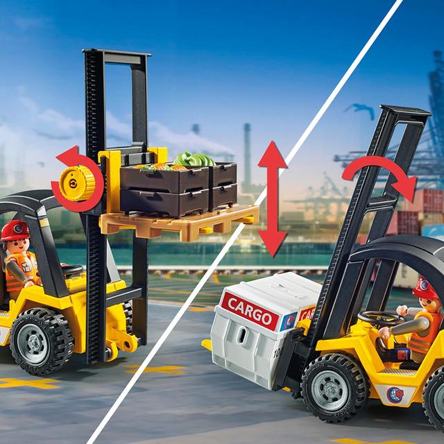 PLAYMOBIL 71528 My Life Forklift Truck with Cargo Promo Pack