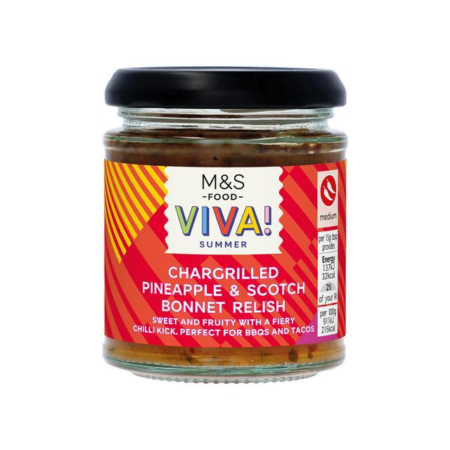 M&S VIVA Pineapple & Scotch Bonnet Relish   190g