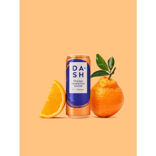 DASH Orange Infused Sparkling Water    12 x 330ml GOODS M&S   