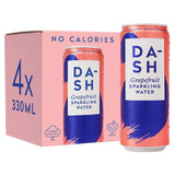 DASH Grapefruit Infused Sparkling Water   4 x 330ml GOODS M&S   