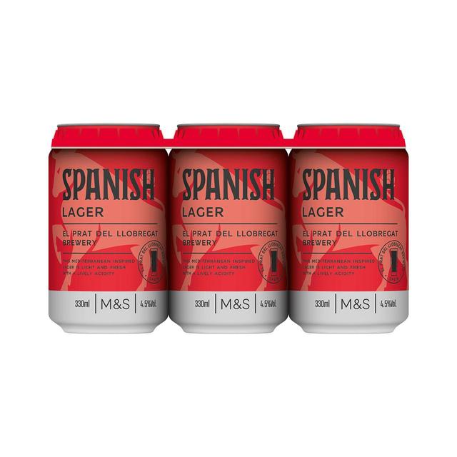 M&S Spanish Lager   6 x 330ml GOODS M&S   