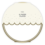 M&S White Paper Plates   8 per pack GOODS M&S   