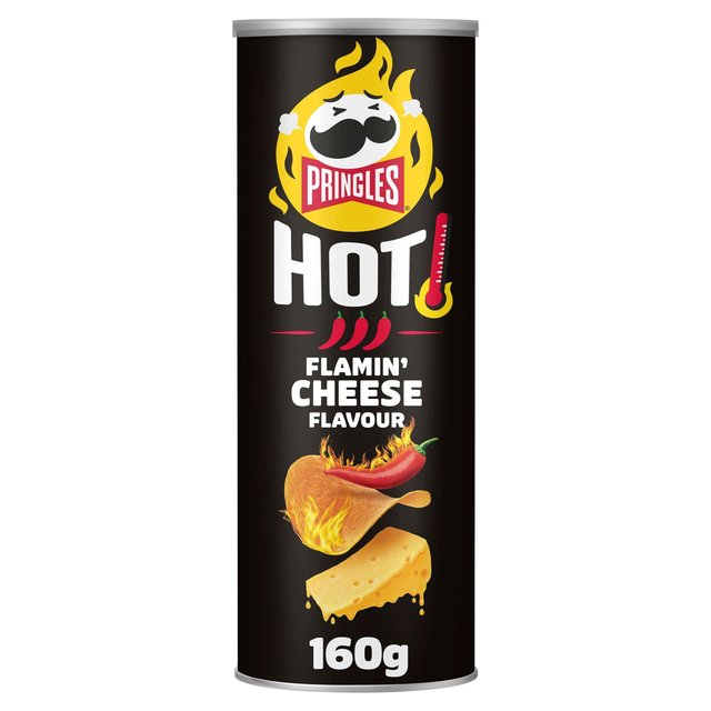 Pringles Hot Flamin' Cheese Sharing Crisps   160g GOODS M&S   