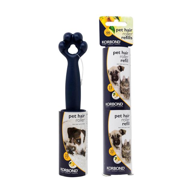 Korbond Pet Hair Lint Roller & Refill Set - 99 Sheets GOODS M&S   