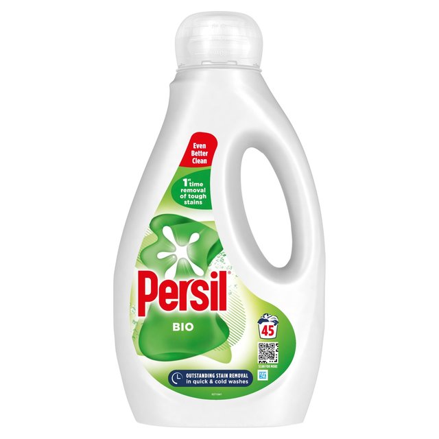 Persil Bio Liquid Laundry Washing Detergent 45 Washes   1200ml