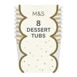 M&S White & Gold Paper Dessert Tubs   8 per pack GOODS M&S   