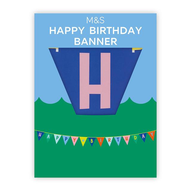 M&S Happy Birthday Bunting Banner 3m