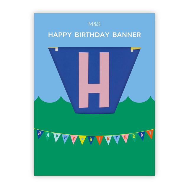 M&S Happy Birthday Bunting Banner 3m