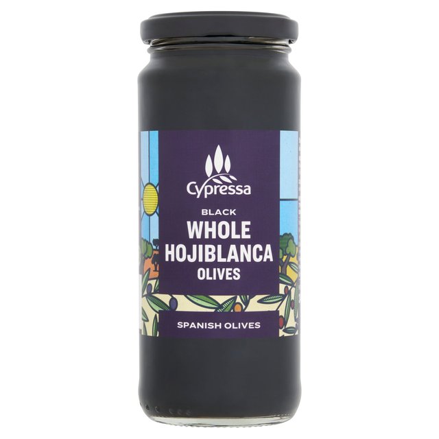 Cypressa Whole Black Olives   340g