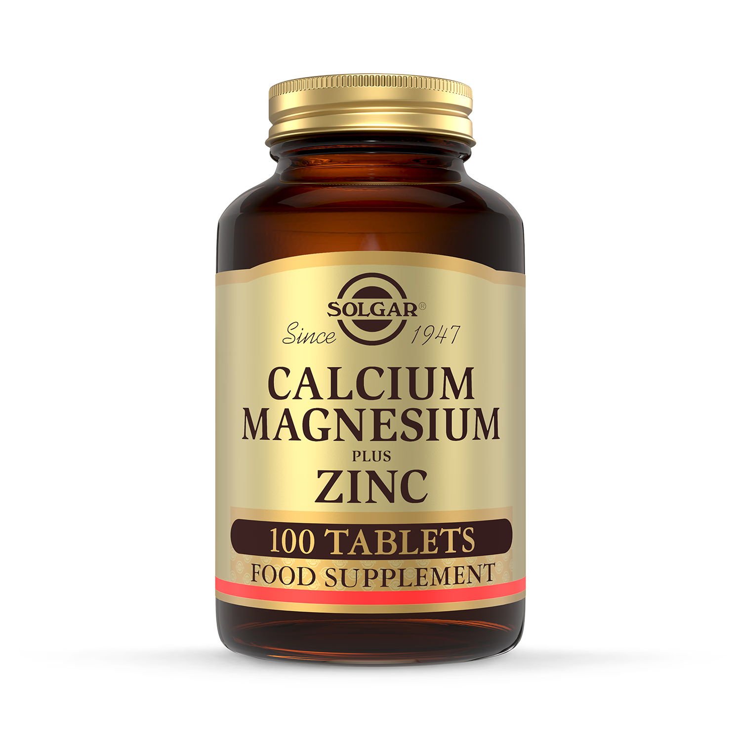 Solgar Calcium Magnesium Plus Zinc tablets (British brand)