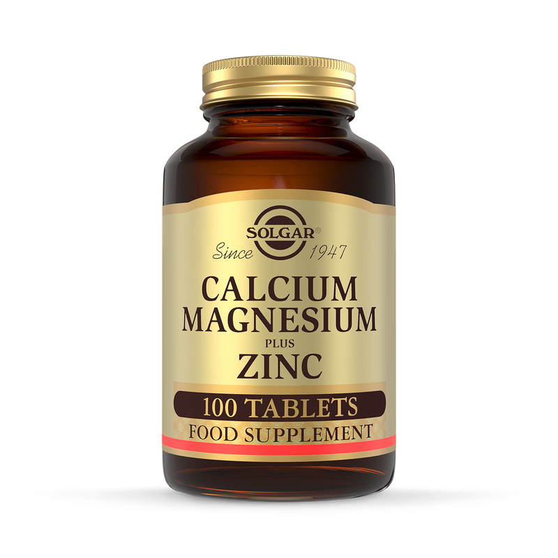 Solgar Calcium Magnesium Plus Zinc tablets (British brand)