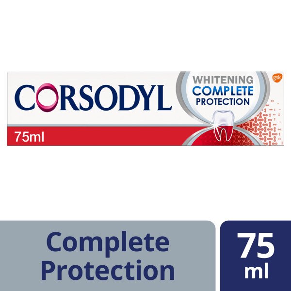 Corsodyl Complete Protection Whitening Toothpaste 75ml GOODS Superdrug   