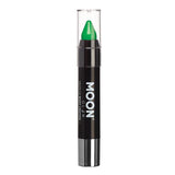 Moon Glow Neon UV Body Crayons Intense Green, imported from the UK