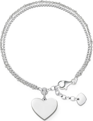 Thomas Sabo Love Bridge sterling-silver bracelet with heart pendant, UK version