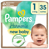 Pampers Harmonie Nappies Size 1 Essential Pack   35 per pack GOODS M&S   