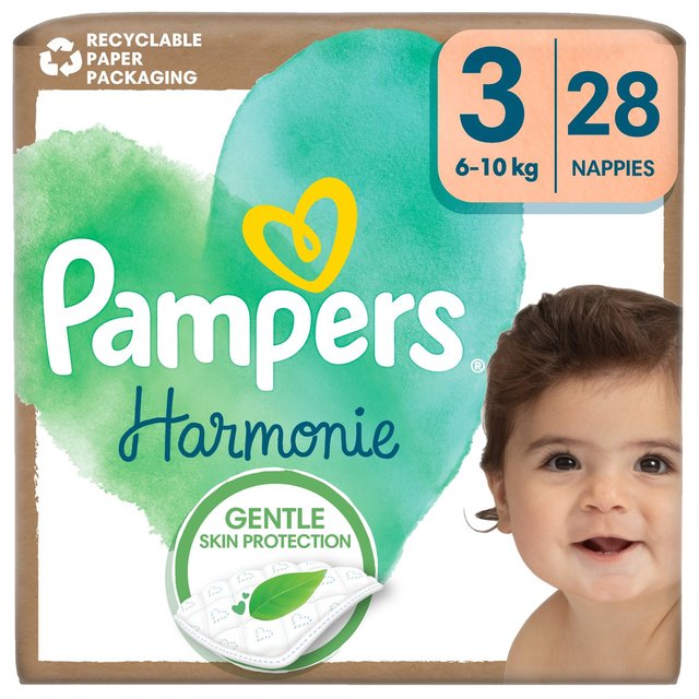 Pampers Harmonie Nappies Size 3 Essential Pack   28 per pack GOODS M&S   