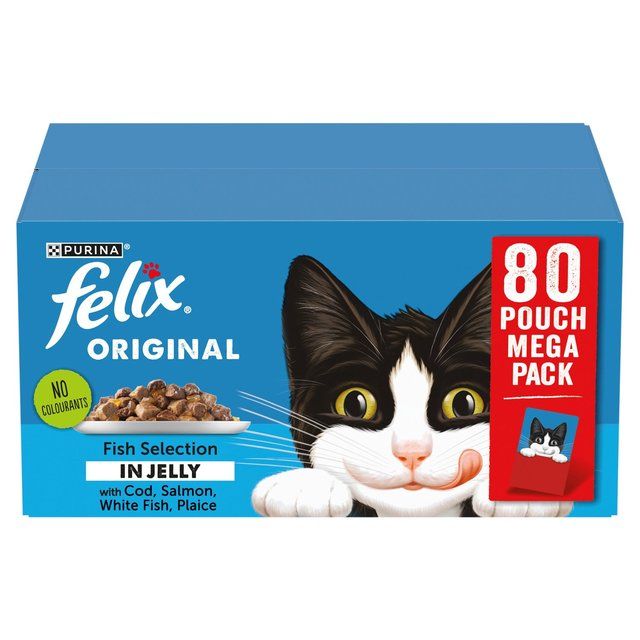 Felix Original Cat Food Fish Selection in Jelly Wet Cat Food   80 x 85g GOODS M&S   