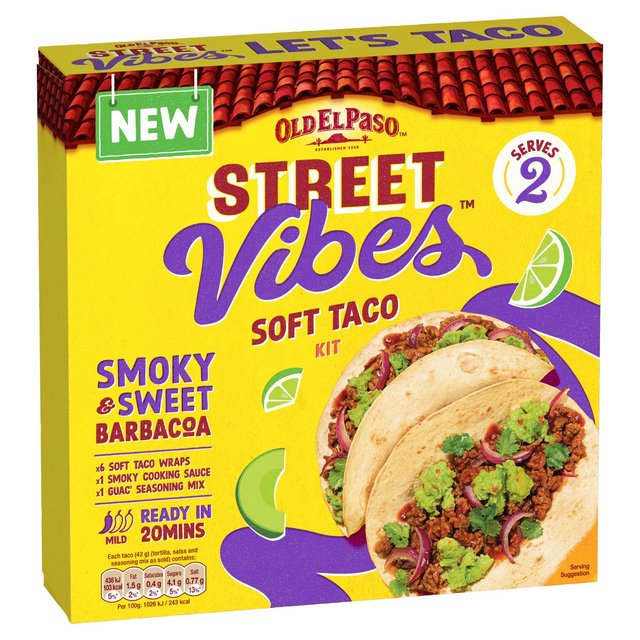 Old El Paso Street Vibes Taco Kit Barbacoa   6 x 255g GOODS M&S   