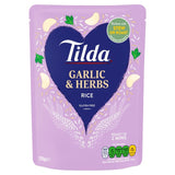 Tilda Microwave Garlic and Herbs Long Grain Rice   250g GOODS M&S   