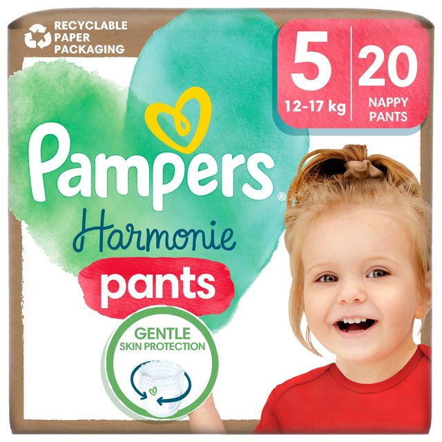 Pampers Harmonie Nappies Pants Size 5 Essential Pack   20 per pack GOODS M&S   