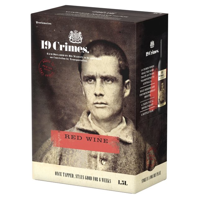 19 Crimes Red Wine Bag in Box   1.5L