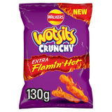 Walkers Wotsits Crunchy Extra Flamin' Hot Sharing Bag Snacks   130g GOODS M&S   