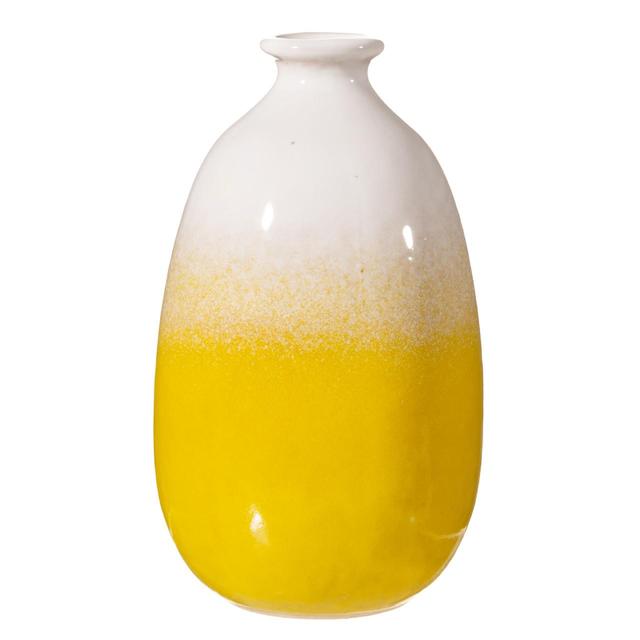 Sass & Belle Dip Glazed Ombre Yellow Vase