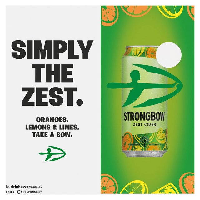 Strongbow Zest Cider Can   10 x 330ml