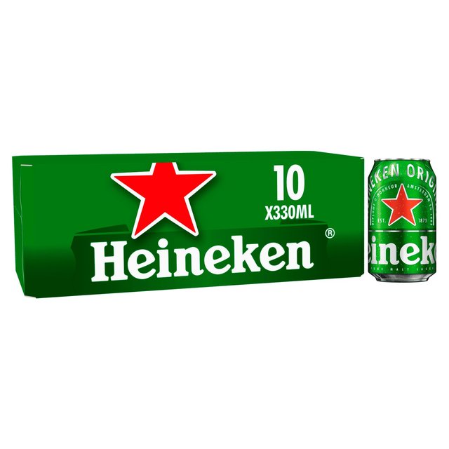 Heineken Premium Lager Beer Can   10 x 330ml