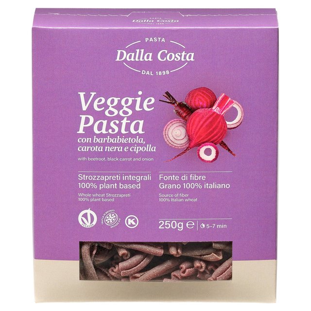 Dalla Costa Veggie pasta with beetroot black carrot and onion   250g