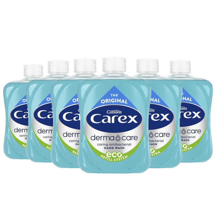 Carex Antibacterial Liquid Original Hand Wash 6 x 500ml