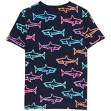 M&S Shark Tee 2-7 Years Navy Mix GOODS M&S   