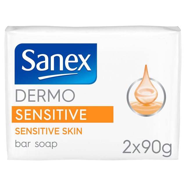 Sanex Sensitive Skin Bar Soap   2 x 90g