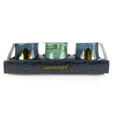 Candlelight three votive candles pear fig - British product