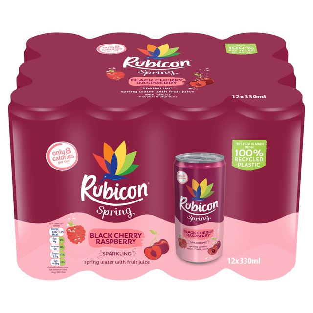 Rubicon Spring Black Cherry & Raspberry 12x330ml   12 x 330ml