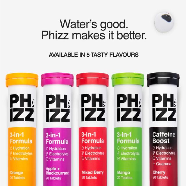 Phizz Mixed Berry 3-in-1 Hydration Electrolytes and Vitamins Effervescent   60 per pack GOODS M&S   