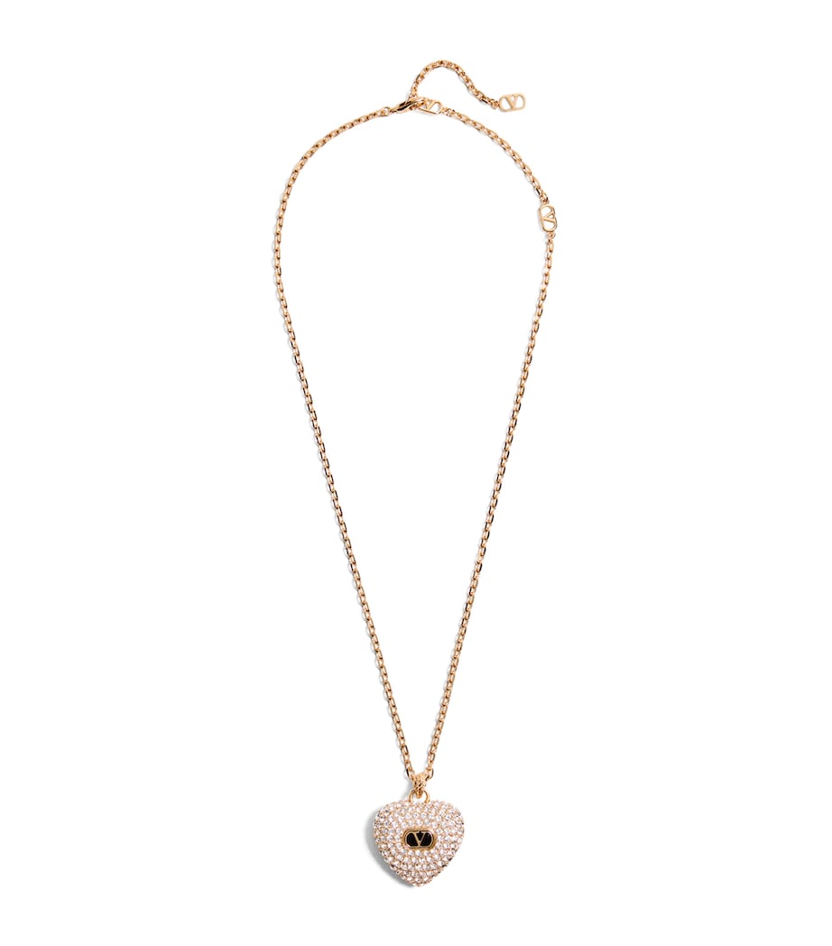 Valentino Garavani Crystal Coeur Royal necklace 50cm, UK version