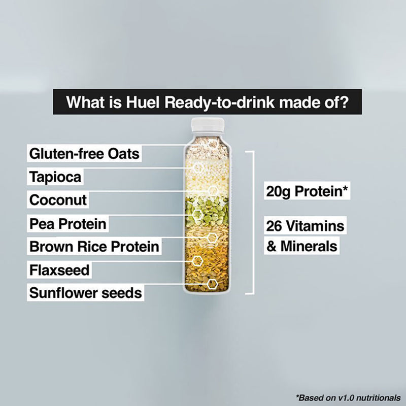 Huel vanilla meal replacement drink 500ml, UK version