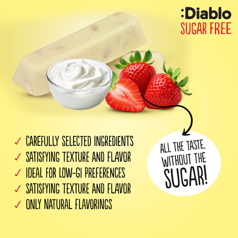 Diablo yoghurt coated strawberry muesli bar pack of 32 (British brand)