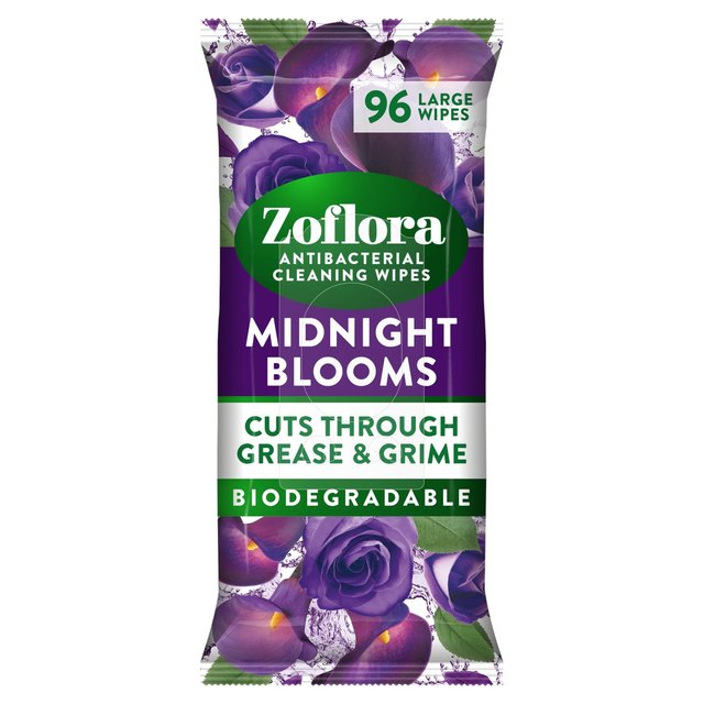 Zoflora Midnight Blooms Antibacterial Multi-surface Wipes   96 per pack GOODS M&S   