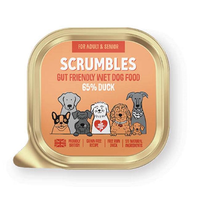 Scrumbles Grain Free Wet Dog Food Duck   150g