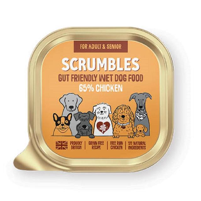 Scrumbles Grain Free Wet Dog Food Chicken   150g