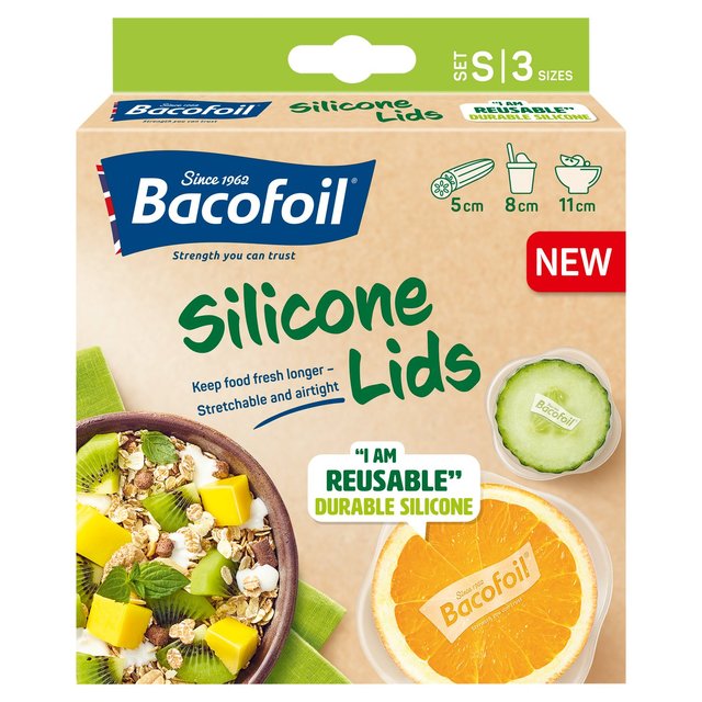 Bacofoil Silicone Lids Small   3 per pack GOODS M&S   