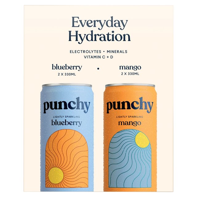 Punchy - Everyday Hydration mixed pack   4 x 330ml GOODS M&S   