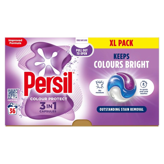 Persil Colour 3 in 1 Laundry Washing Detergent Capsules 36 Washes   36 per pack GOODS M&S   