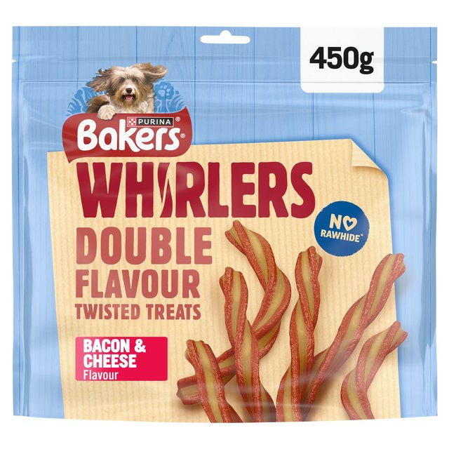 Bakers Whirlers Bacon and Cheese Dog Treats   450g GOODS M&S   